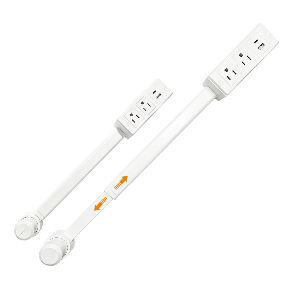 The Orbital Reach: Extendable 180° Power Station with USB-C